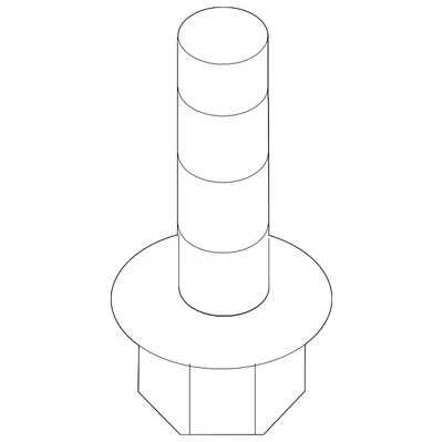 Оригинальный болт теплозащитного экрана для стойки и шестерни Mercedes-Benz 910143-006000 - Изображение 1 из 2