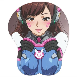 Dva Overwatch D.Va 3D Podkładka pod mysz Diva Gaming Anime Oparcie na nadgarstek Seksowna ergonomiczna - Zdjęcie 1 z 1