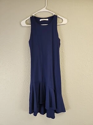 Susana Monaco Navy Blue High-Low Dress SZ M - Изображение 1 из 4
