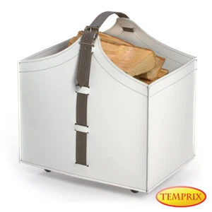 Kamin Holzkorb Leder Kaminholz Feuerholz Ofen Kaminofen Feuerkorb Spielzeugkorb - Bild 1 von 3