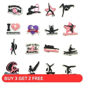 Gymnastics Croc Shoe Charms - Gym Exercise Charm for Boys Girls Adult Clogs - Picture 1 of 17