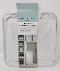 Faltbarer Aufbewahrungskorb 28x28x56cm weiß platzsparend Kiste Box Home Organizer - Bild 1 von 3