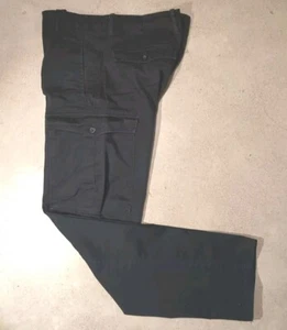 Levis Mens Cargo Pants Black Slim Straight 40x30 White Tab Retro Phone Pocket - Picture 1 of 23