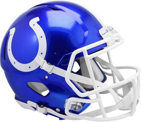 Colts Unsigned Riddell FLASH Alternate Revolution Speed Football Helmet Cover