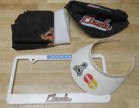 San Jose Clash Memorabilia Lot License Plate Fanny Pack Towels Visor Vintage Cover