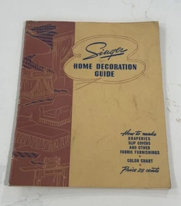 Vintage Singer Sewing Machine Co. Home Decoration Guide 1940 - Foto 1 di 3