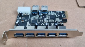 DeLOCK Controller Scheda PCI Express >5x ext +2x int.USB3.0 - Foto 1 di 5