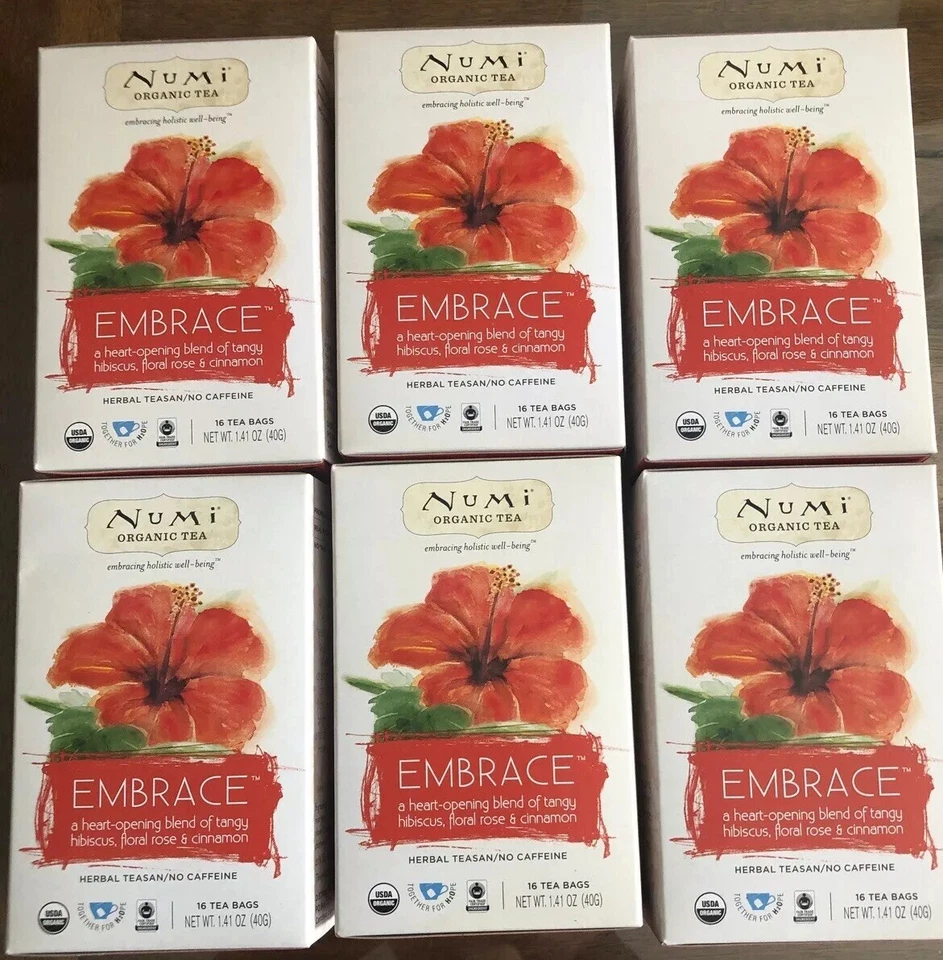 Numi Tea Té de Hierbas Orgánicas - Abrazo - 16 Unidades - Paquete de 6 Foto 1 de 1
