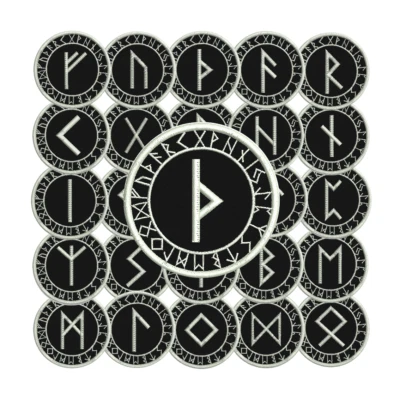 Futhark Runen Aufnäher - Futhark Rune Patch - Bild 1 von 4