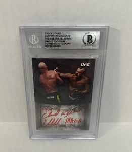 2024 CUSTOM CARD KNOCKOUT CHUCK LIDDELL #/99 MAGA INSCRIPTION BGS AUTHENTIC AUTO - Picture 1 of 2
