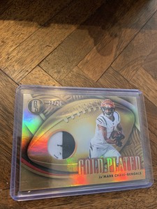 2022 PANINI GOLD STANDARD JA'MARR CHASE GOLD PLATED HOLO #GP-JCH JERSEY /25