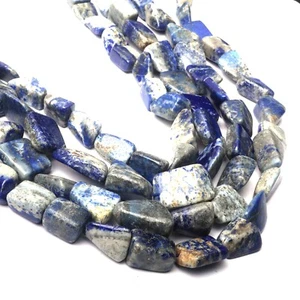 Lapis Lazuli Beads 8 Inch Strand 13-16 MM Beads Smooth Nugget Beads For Jewelry - Picture 1 of 7