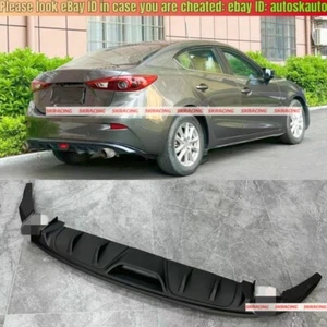 Kit difusor de parachoques trasero ABS negro para Mazda 3 AXELA sedán 2014-2018  - Imagen 1 de 21