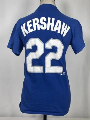 Camiseta deportiva azul para mujer Clayton Kershaw #22 Los Angeles Dodgers MLB PEQUEÑA Foto 1 de 4