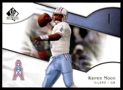 2009 SP Authentic Warren Moon R134 - Image 1 of 2
