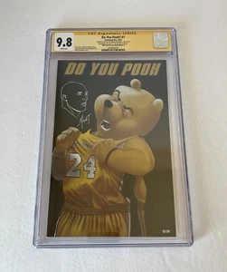 Marat Mychaels Signed Sketch Do You Pooh? 1 Kobe Bryant Homage 15/24 CGC 9.8 - Picture 1 of 5