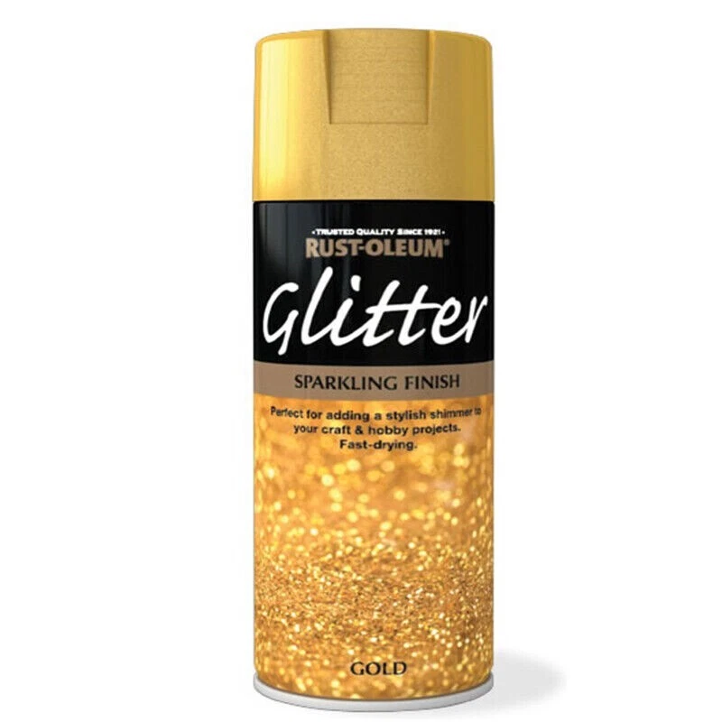 2x Rust-Oleum Glitter Gold Aerosol Spray Paint - Image 1 of 1