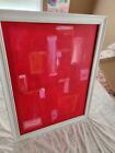 Painting On Canvas Hand Painted Modern Texture Red Framed  22..27