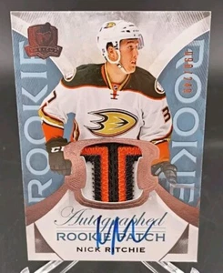 2015-16 Upper Deck The Cup Nick Ritchie Auto Rookie Patch 90/249 #181 CH - Bild 1 von 2