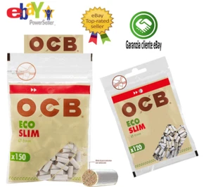 FILTRI OCB ECCO BIODEGRADABILI SLIM 6MM FILTRE 10 BUSTINE DA 150 FILTRINI - Zdjęcie 1 z 1