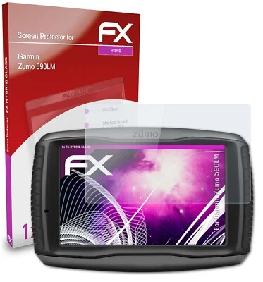 atFoliX Pellicola Vetro per Garmin Zumo 590LM 9H Armatura di protezione - Immagine 1 di 4