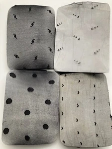 4 x black patterned stockings – size M - as new – FREE POST - Picture 1 of 2