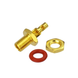 10pcs MMCX Female Bulkhead Straight O-ring Solder for 1.13mm Cable RF Connector - Picture 1 of 3