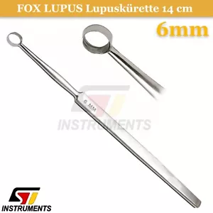 FOX LUPUS Lupuskürette 14cm 6 mm Haut Kürette Dermatologie Fußpflege Kürette - Bild 1 von 4