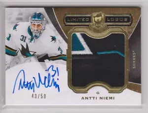 ANTTI NIEMI 2014-15 The Cup Limited Logos Autographs #LL-AN /50 Auto Patch 14-15 - Picture 1 of 2