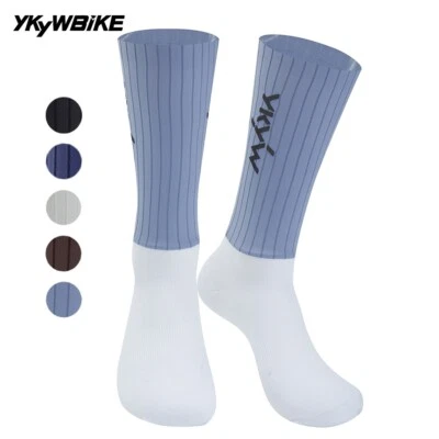 YKYWBIKE Unisex Aero Cycling Socks Aerodynamics Road Bike Racing Anti-Slip Socks - Image 1 of 4