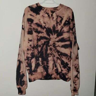 Champion Gray Tag Tie Dye Long Sleeve Sweatshirt Size XL Extra Large - Image 1 of 4