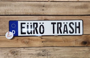 EURO STYLE TAG BMW European license plate, EURO TRASH - Picture 1 of 3