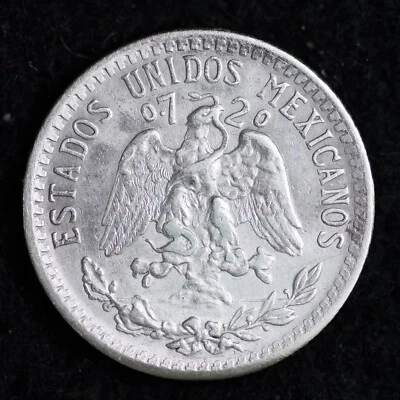 Veinte centavos de plata México 1939 .0772 ASW B116 WN Foto 1 de 2