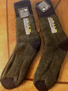 2 Paar Herren 70 % Merinowolle Stone Mountain Crew Socken Größe Medium 9-11 - Bild 1 von 3