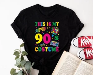 This Is My 90s Costume T Shirt 1990s Fancy Dress 90s Party Gig Concert Women Top - Picture 1 of 11