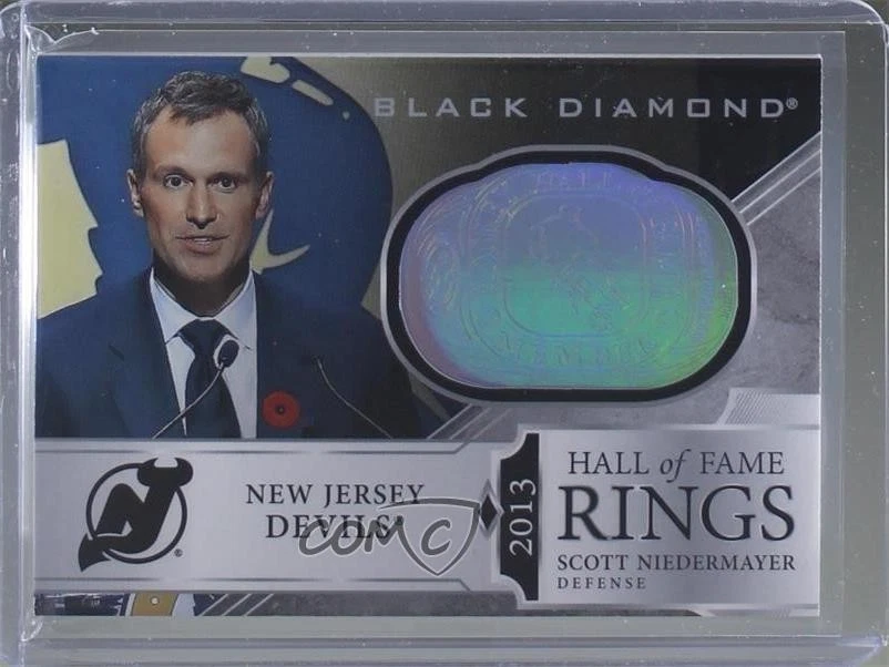 2019-20 Upper Deck Black Diamond Hall of Fame Rings Scott Niedermayer #HR-SN HOF - Image 1 of 2