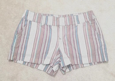 Pantalón Corto Mujer Maurices Multicolor Frente Plano Rayas 100% Algodón Talla 1/2  Foto 1 de 4