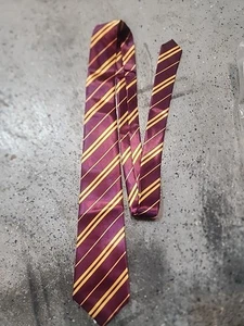 Disfraz Harry Potter Hogwarts Gryffindor Rojo y Amarillo Rayas Cuello-Corbata Rubíes - Imagen 1 de 3