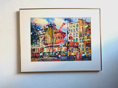 Gemälde "Moulin Rouge", Öl auf Karton,  Alla Sarkissian - Bild 1 von 3