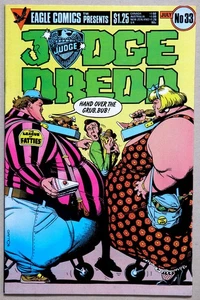 Judge Dredd #33 B Bolland Cover - Eagle Comics - J Wagner - A Grant - R Smith - Picture 1 of 5