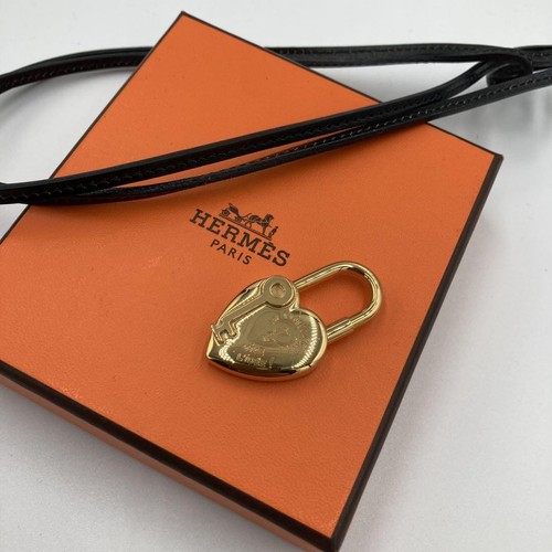 HERMÈS Collana Lucchetto HERMES 2004 Edizione Limitata con Cinturino Originale 15 7 Pollici