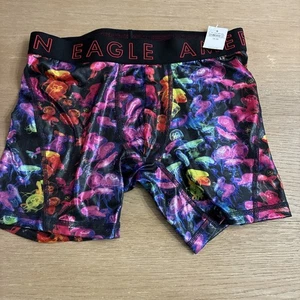 NEW American Eagle Men's 6” Flex Stretch Boxer Briefs Metallic Jellyfish Size XS - Picture 1 of 8