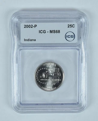 2002-P Washington State Quarter Indiana MS68 ICG - Image 1 of 4