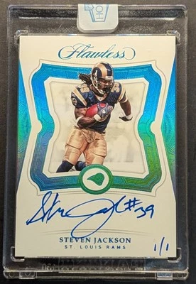 STEVEN JACKSON 1/1 Auto 2018 Flawless Platinum Holo Foil SSP - Image 1 of 4
