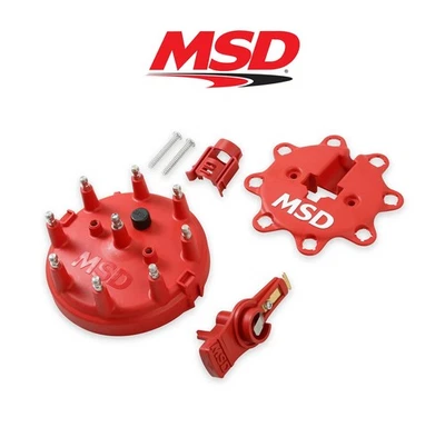 Mustang 1986-1995 5,0 L MSD 8482 rojo distribuidor tapa rotor enchufe cable cubierta kit Foto 1 de 4