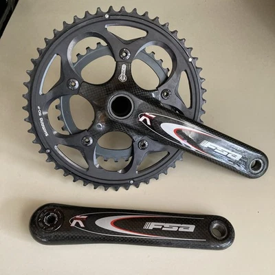 FSA Carbon Kurbelgarnitur K Force 50/34 Megaexo 175mm Kurbelarme  - Bild 1 von 4