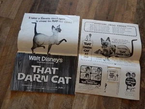 Vintage 1965 Disney’s That Darn Cat Werbung Werbung Werbematerial RAR! - Bild 1 von 10