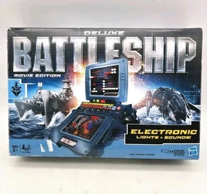 Deluxe Battleship Movie Edition Electronic COMPLETE WORKS Hasbro 2012 Sea Battle - Picture 1 of 5