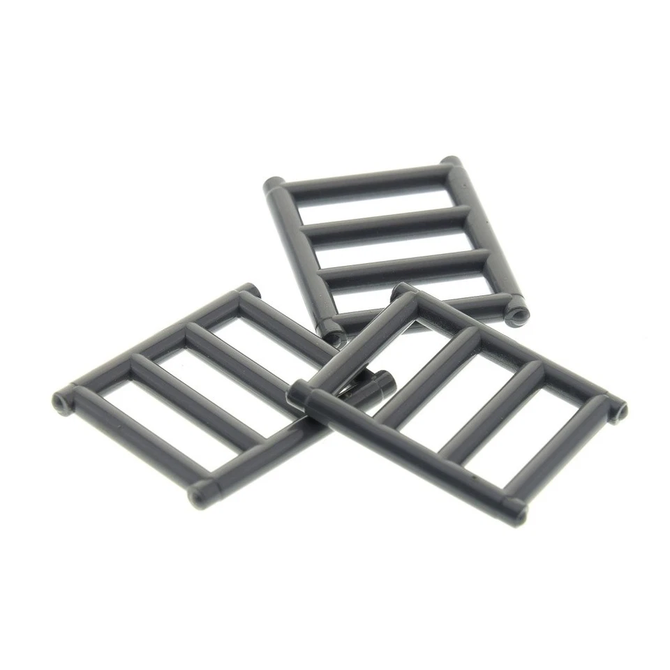 3x Lego Gitter Zaun 1x4x3 neu-dunkel grau für Fenster 60594 4521886 62113 - Bild 1 von 1