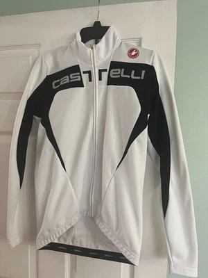 Castelli 男式 L/S 温暖冬季骑行衬衫大号白色 — 第 1/4 张图片